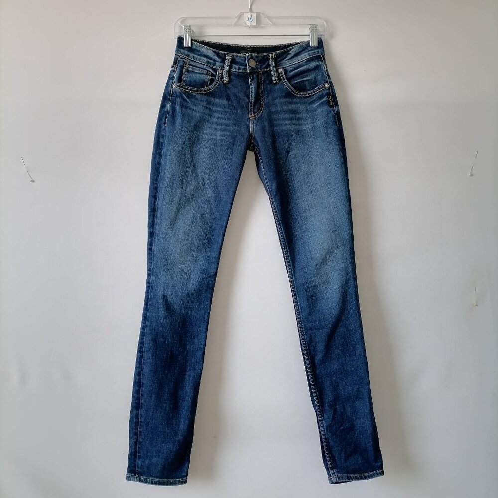 Silver Jeans Women's Boyfriend Jeans in Medium Blue Wash